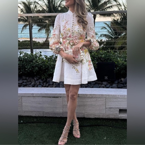 ZIMMERMANN Matchmaker Buttoned Mini Dress - Picture 5 of 17